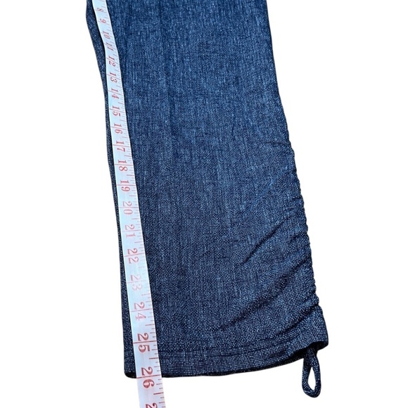 ELLEN TRACY Linen Blend Stretch Waist Joggers Adjustable Rusching at Hem Sz M - Picture 7 of 9